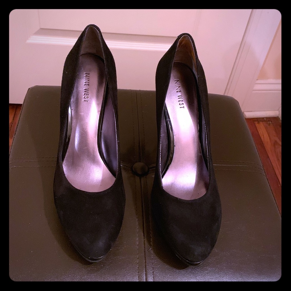 Black Suede Sexy Pumps